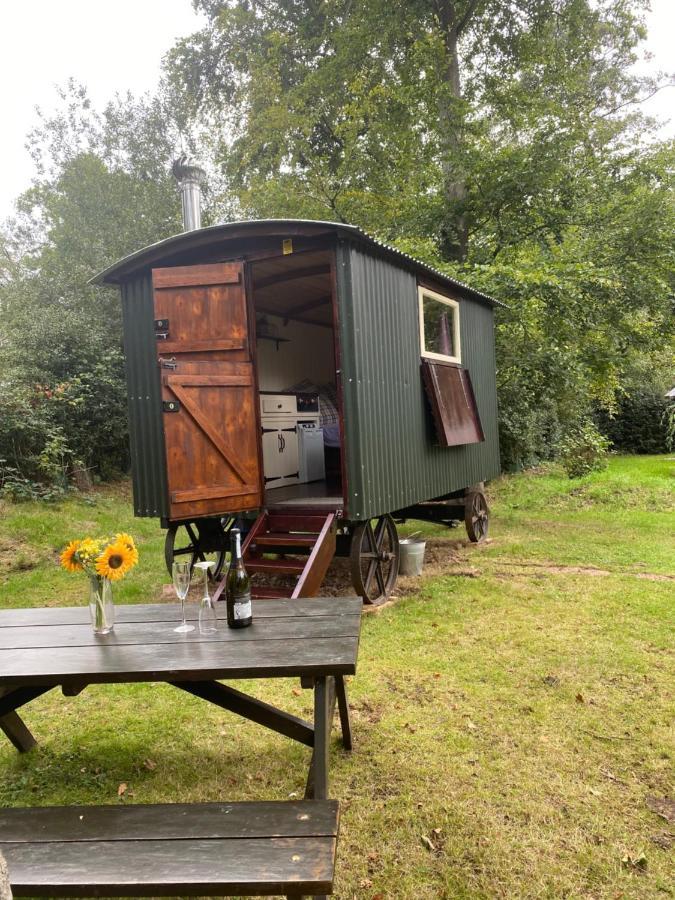 The Shepherd'S Hut - Wild Escapes Wrenbury Off Grid Glamping - Ages 12 And Over Baddiley Bagian luar foto